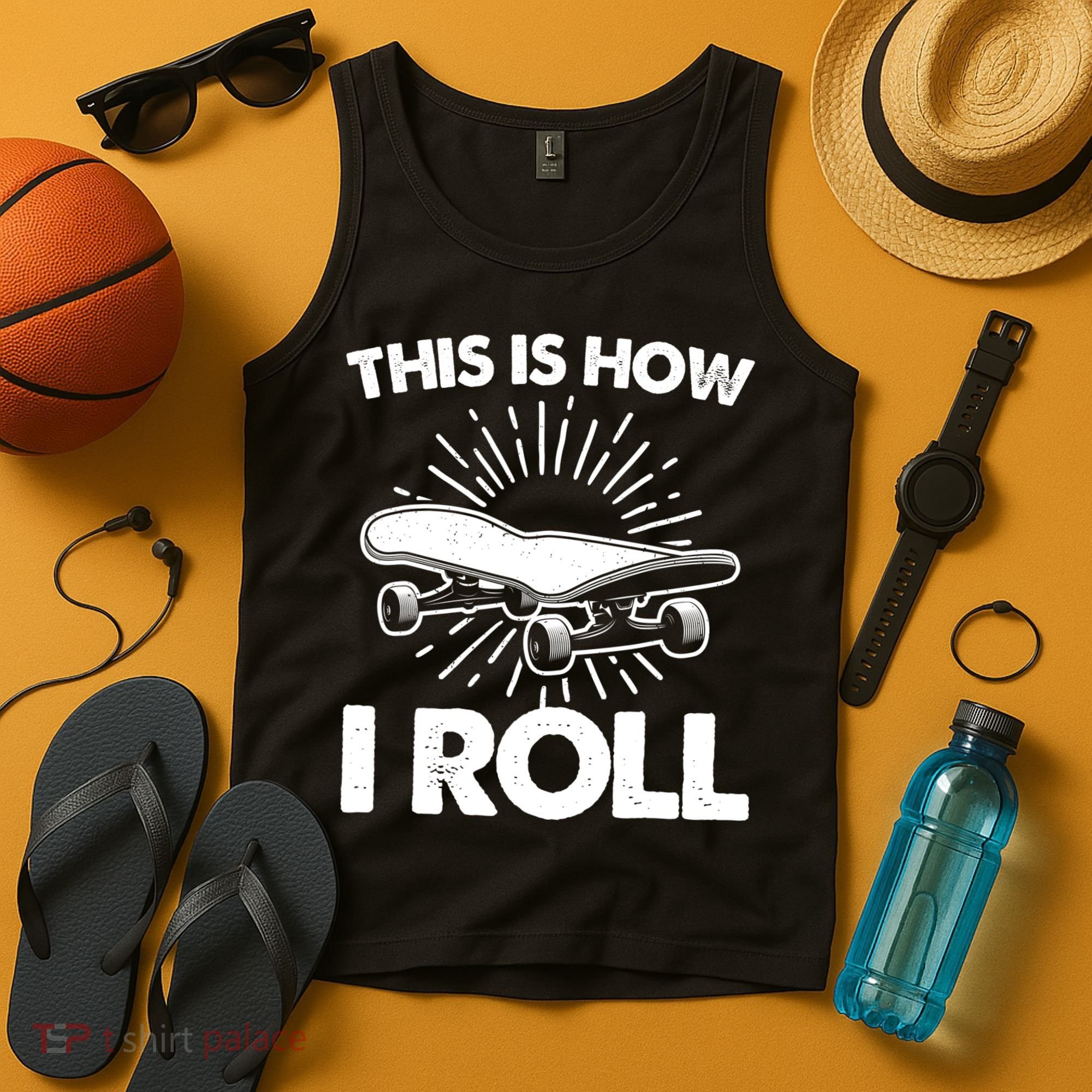 Cool Skateboard Art For Women Boys Girls Skateboarding Tank Top