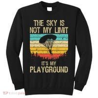 Cool Skydiving Art For Women Skydive Parachute Skydiver Tall Sweatshirt thumb 0