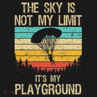 Cool Skydiving Art For Women Skydive Parachute Skydiver Tall Sweatshirt thumb 2
