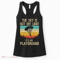 Cool Skydiving Art For Women Skydive Parachute Skydiver Women's Tank Top thumb 0