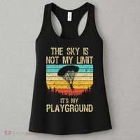 Cool Skydiving Art For Women Skydive Parachute Skydiver Women's Tank Top thumb 3