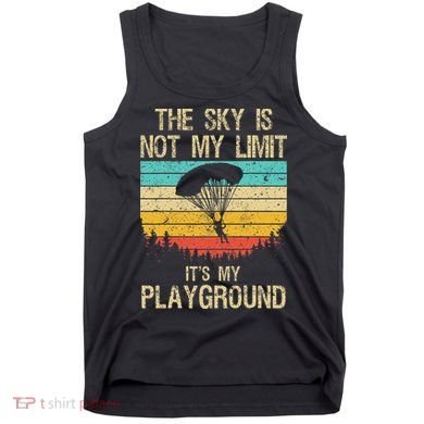 Cool Skydiving Art For Women Skydive Parachute Skydiver Tank Top