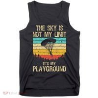 Cool Skydiving Art For Women Skydive Parachute Skydiver Tank Top thumb 0