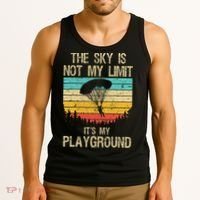 Cool Skydiving Art For Women Skydive Parachute Skydiver Tank Top thumb 3