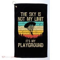 Cool Skydiving Art For Women Skydive Parachute Skydiver Golf Towel thumb 0