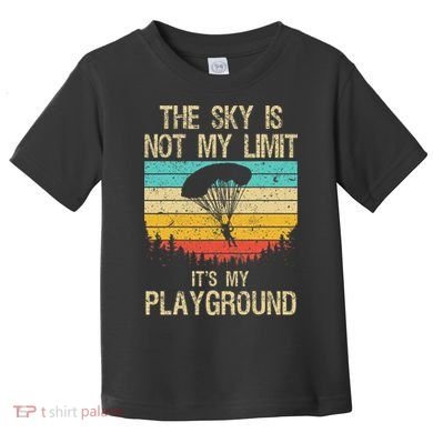 Cool Skydiving Art For Women Skydive Parachute Skydiver Toddler T-Shirt