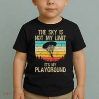 Cool Skydiving Art For Women Skydive Parachute Skydiver Toddler T-Shirt thumb 2