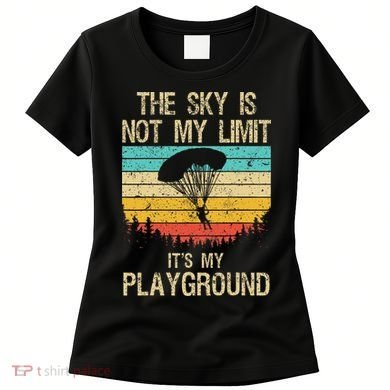 Cool Skydiving Art For Women Skydive Parachute Skydiver Women's T-Shirt