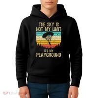 Cool Skydiving Art For Women Skydive Parachute Skydiver Kids Hoodie thumb 4