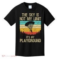 Cool Skydiving Art For Women Skydive Parachute Skydiver Kids T-Shirt thumb 0