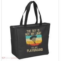 Cool Skydiving Art For Women Skydive Parachute Skydiver Tote Bag thumb 2