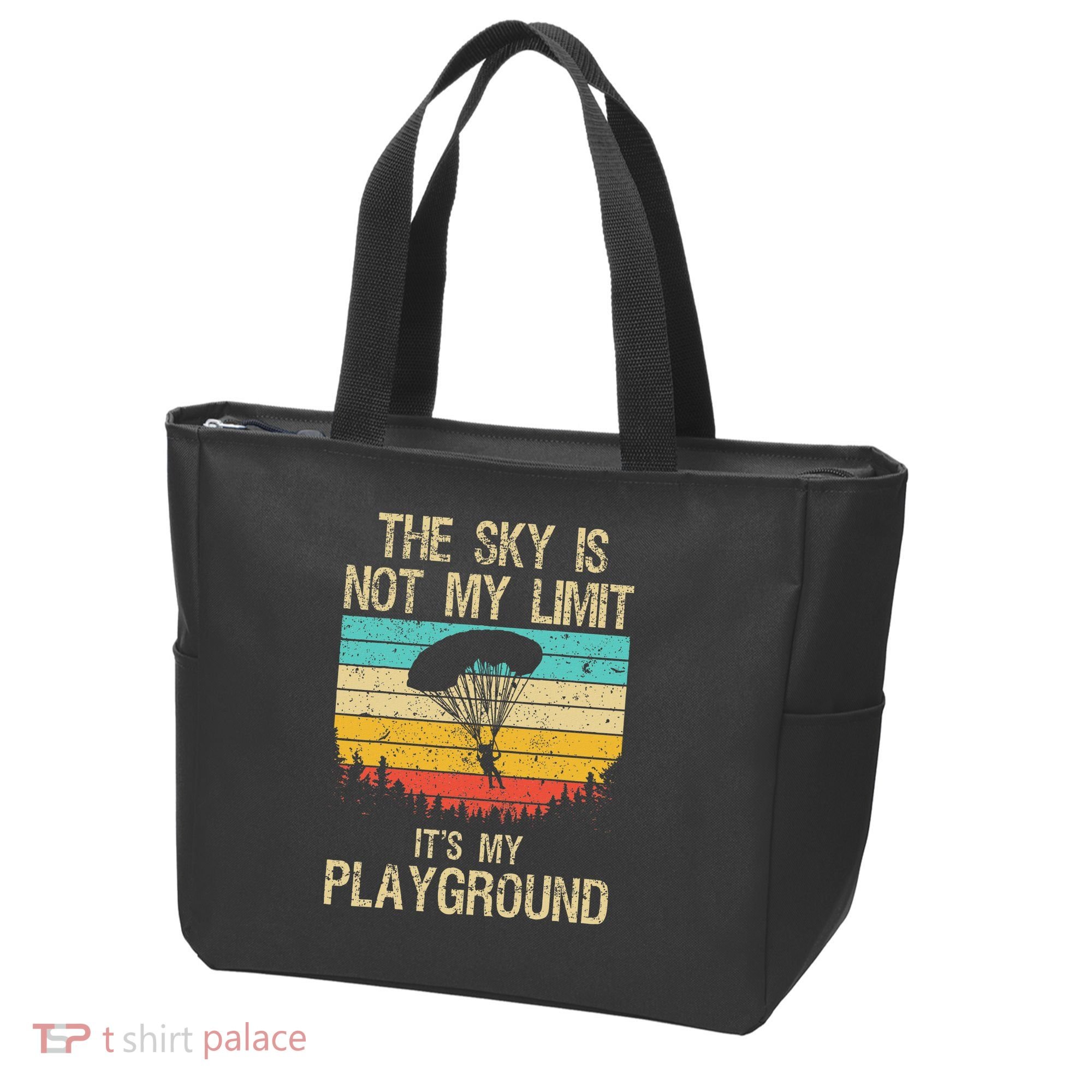 Cool Skydiving Art For Women Skydive Parachute Skydiver Tote Bag