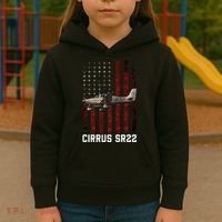 Cirrus Sr22 Aircraft Kids Hoodie thumb 3