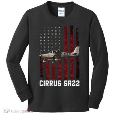 Cirrus Sr22 Aircraft Kids Long Sleeve Shirt
