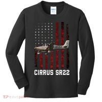 Cirrus Sr22 Aircraft Kids Long Sleeve Shirt thumb 0