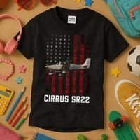 Cirrus Sr22 Aircraft Kids T-Shirt thumb 3