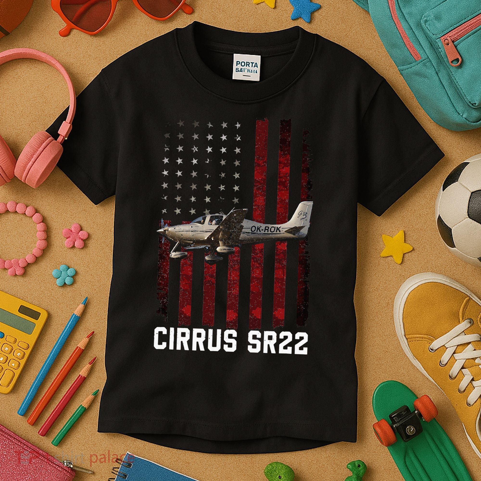 Cirrus Sr22 Aircraft Kids T-Shirt