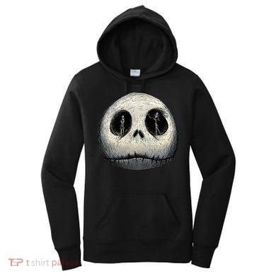 Christmas Sally And Jack Face Women's Hoodie