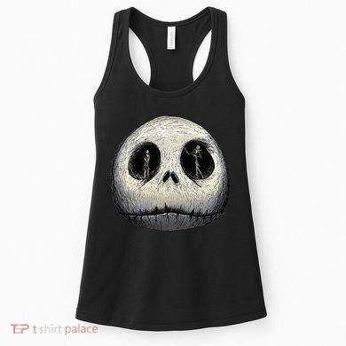 Christmas Sally And Jack Face Women's Tank Top