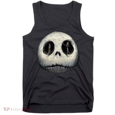 Christmas Sally And Jack Face Tank Top