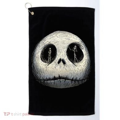 Christmas Sally And Jack Face Golf Towel