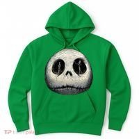 Christmas Sally And Jack Face Hoodie thumb 0