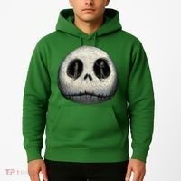 Christmas Sally And Jack Face Hoodie thumb 2