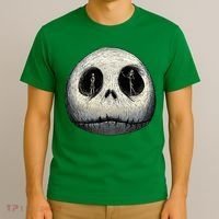 Christmas Sally And Jack Face T-Shirt thumb 3