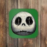 Christmas Sally And Jack Face Coaster thumb 0