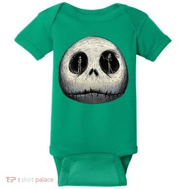 Christmas Sally And Jack Face Baby Bodysuit