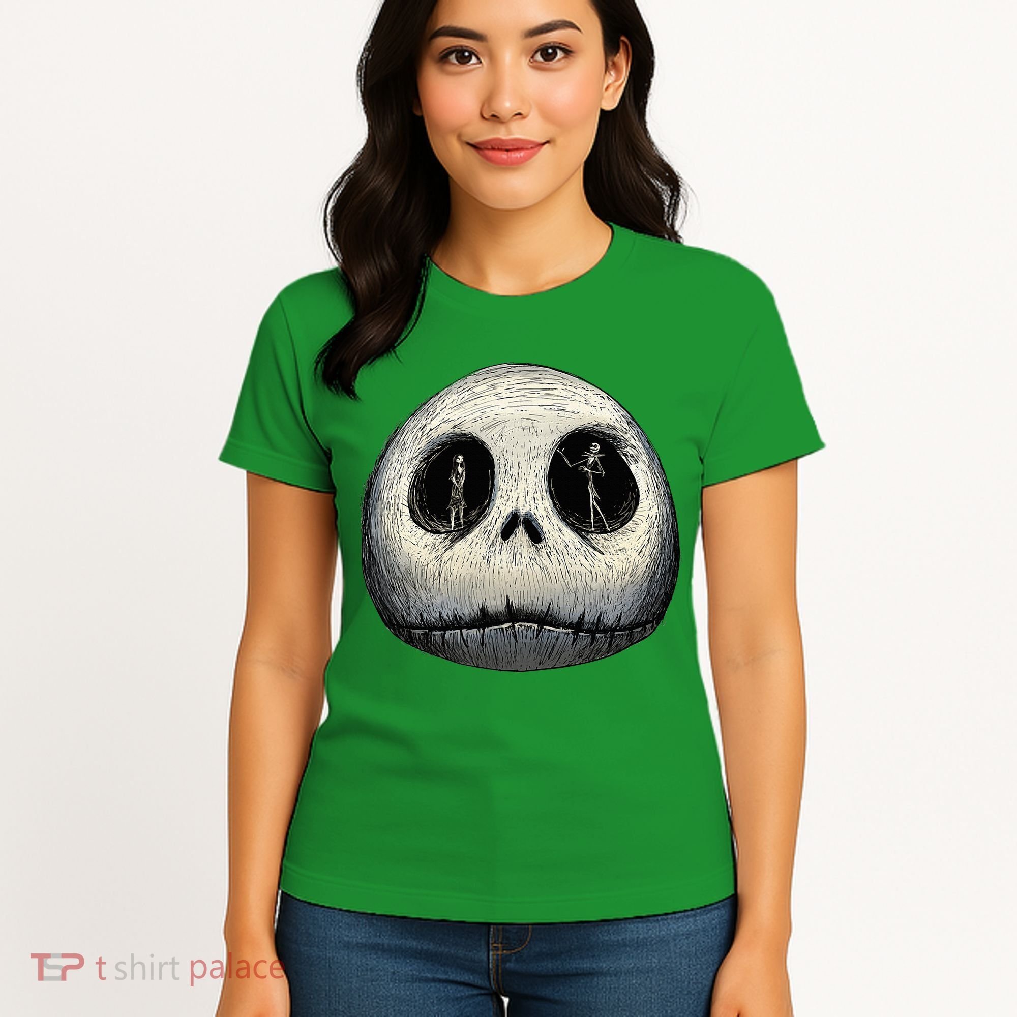 Christmas Sally And Jack Face Women's T-Shirt