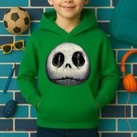Christmas Sally And Jack Face Kids Hoodie thumb 2