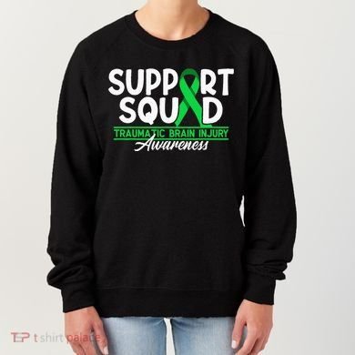 Cancer Support Awareness Squad I TBI Traumatic Brain Injury Women's Sweatshirt