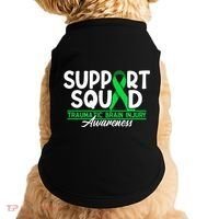 Cancer Support Awareness Squad I TBI Traumatic Brain Injury Doggie Tank thumb 0