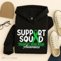 Cancer Support Awareness Squad I TBI Traumatic Brain Injury Hoodie thumb 4