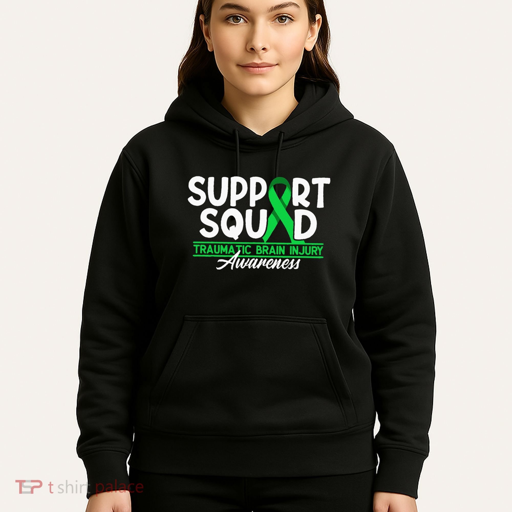 Cancer Support Awareness Squad I TBI Traumatic Brain Injury Hoodie
