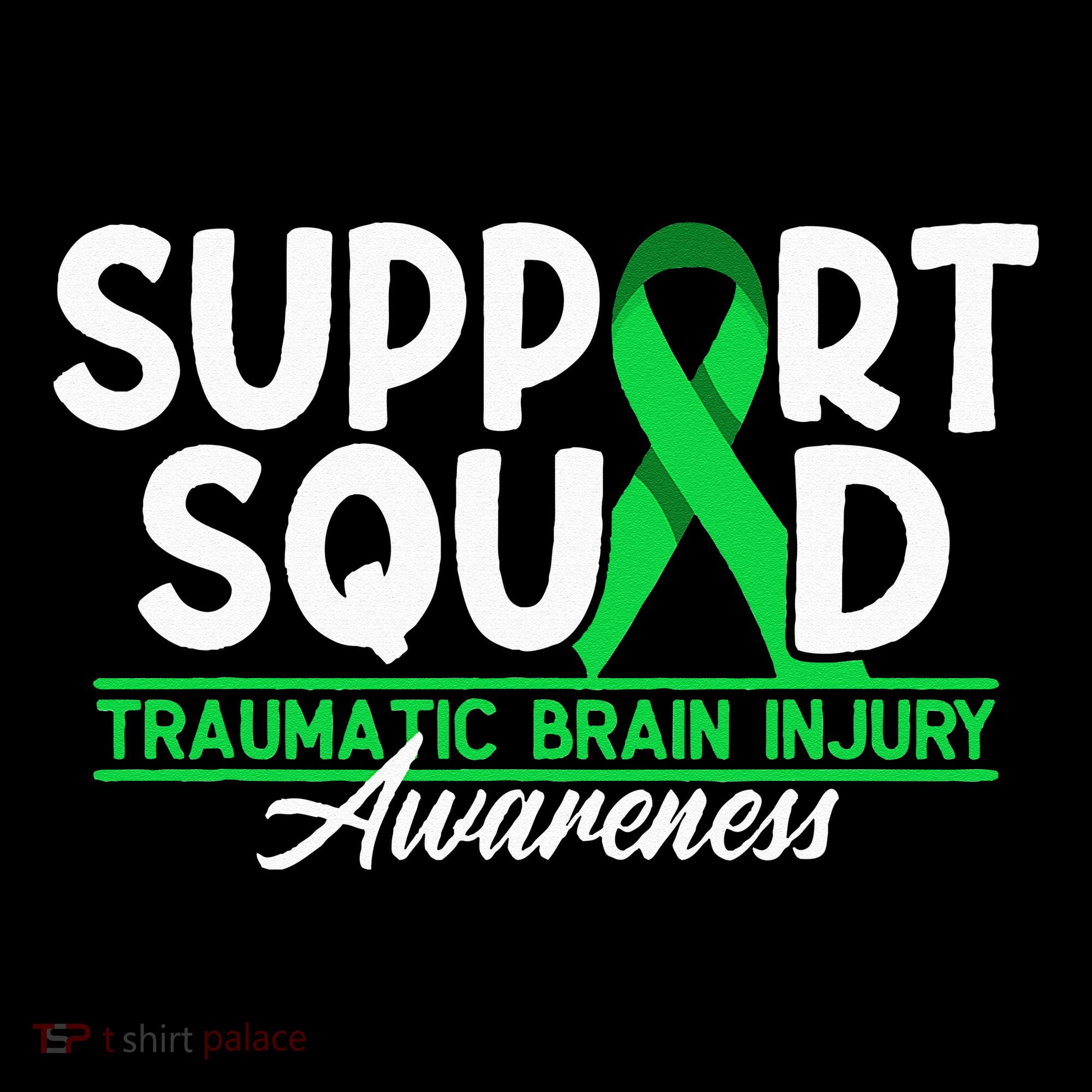 Cancer Support Awareness Squad I TBI Traumatic Brain Injury Hoodie