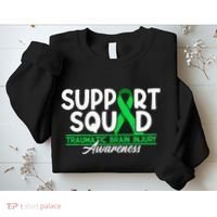 Cancer Support Awareness Squad I TBI Traumatic Brain Injury Sweatshirt thumb 2