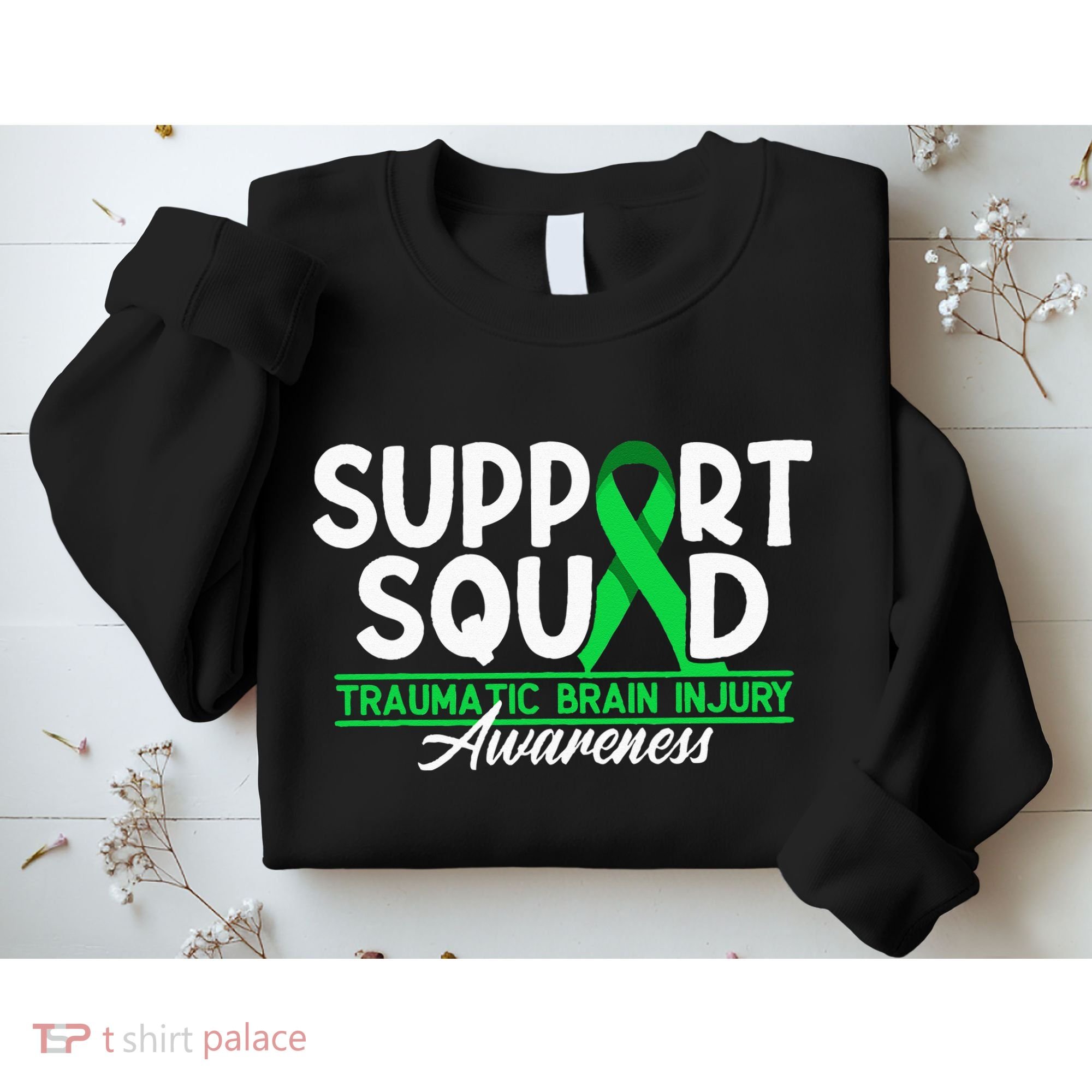 Cancer Support Awareness Squad I TBI Traumatic Brain Injury Sweatshirt