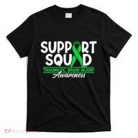 Cancer Support Awareness Squad I TBI Traumatic Brain Injury T-Shirt thumb 0