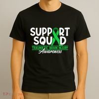 Cancer Support Awareness Squad I TBI Traumatic Brain Injury T-Shirt thumb 3