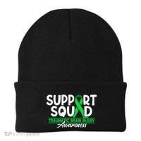 Cancer Support Awareness Squad I TBI Traumatic Brain Injury Beanie thumb 0