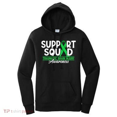 Cancer Support Awareness Squad I TBI Traumatic Brain Injury Women's Hoodie