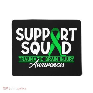 Cancer Support Awareness Squad I TBI Traumatic Brain Injury Mousepad