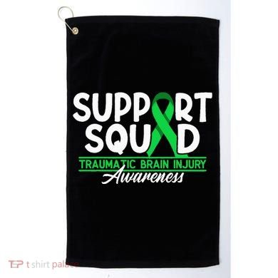 Cancer Support Awareness Squad I TBI Traumatic Brain Injury Golf Towel