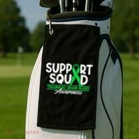 Cancer Support Awareness Squad I TBI Traumatic Brain Injury Golf Towel thumb 2