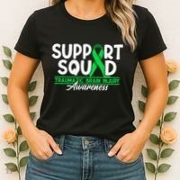 Cancer Support Awareness Squad I TBI Traumatic Brain Injury Women's T-Shirt thumb 2