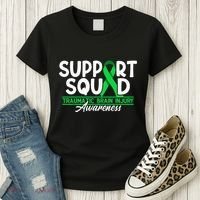 Cancer Support Awareness Squad I TBI Traumatic Brain Injury Women's T-Shirt thumb 3