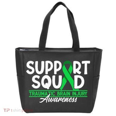 Cancer Support Awareness Squad I TBI Traumatic Brain Injury Tote Bag