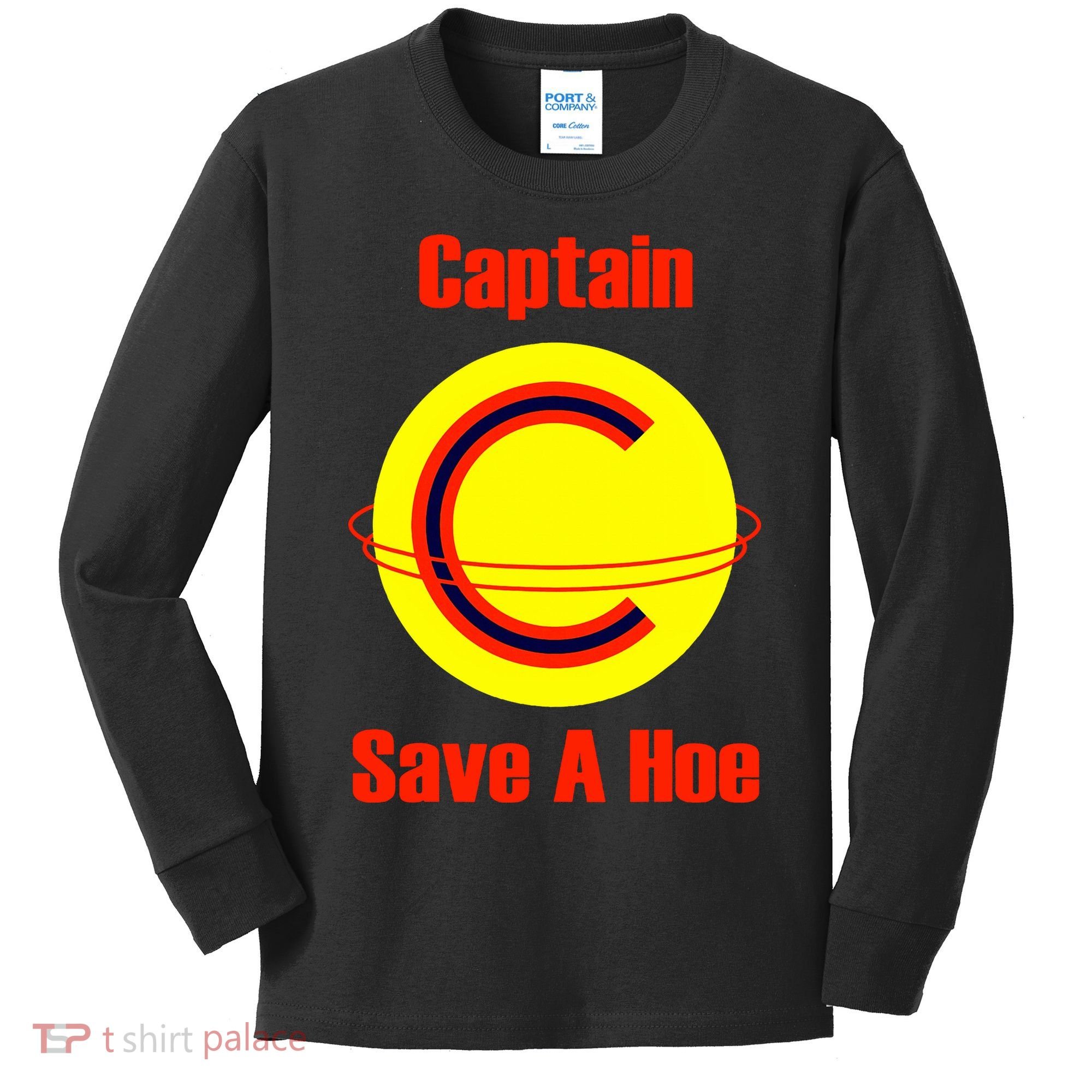 Captain Save A Hoe Kids Long Sleeve Shirt